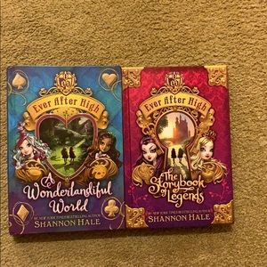 Ever after high hard cover books